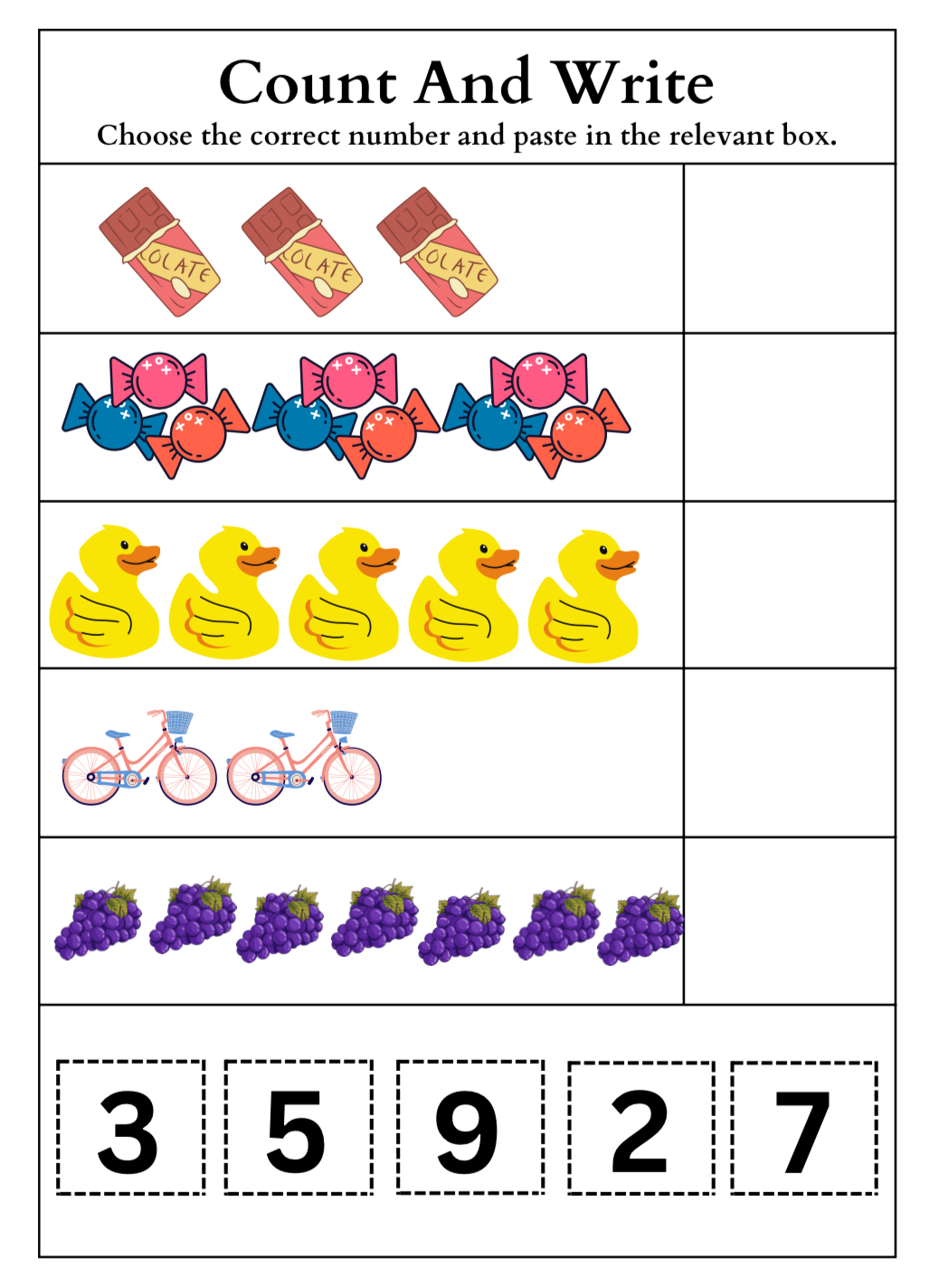 Count and Write